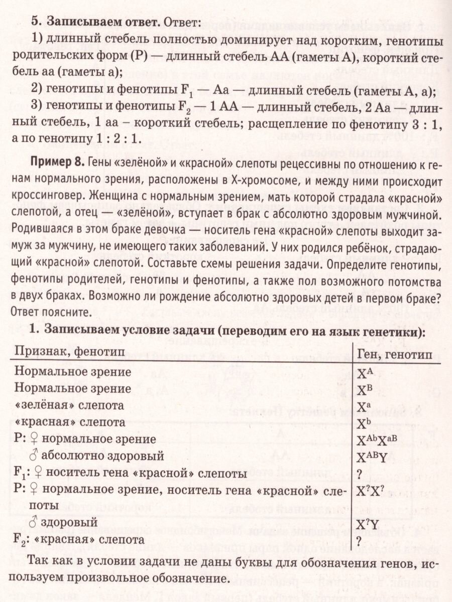 ЕГЭ Биология. 10-11 классы. Тренировочная тетрадь. Генетика - фото №4