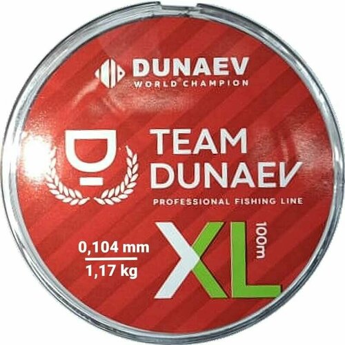 фото Леска dunaev team dunaev xl 100м 0.185мм 2.87кг