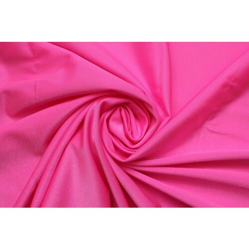 Ткань Лайкра-бифлекс насыщенно-розовая, яркая, ш150см, 0,5 м