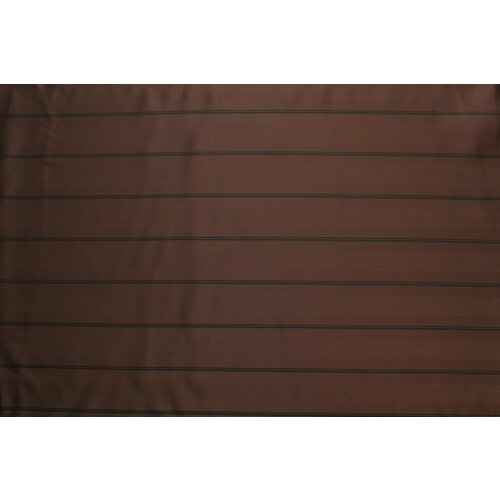 Ткань подкладочная Zegna в ёлочку чёрно-коричневая с чёрными полосками, ш134см, 0,5 м