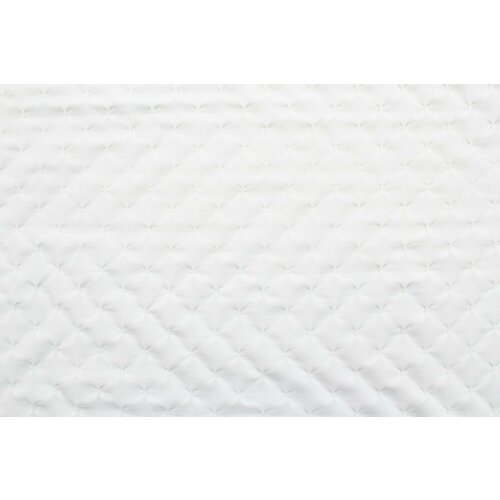 Ткань Трикотаж-стрейч белый с защипками (буфами), ш146см, 0,5 м