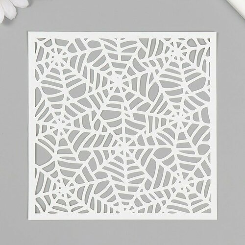 SUI Трафарет пластиковый Паутина 15х15 см 487₽