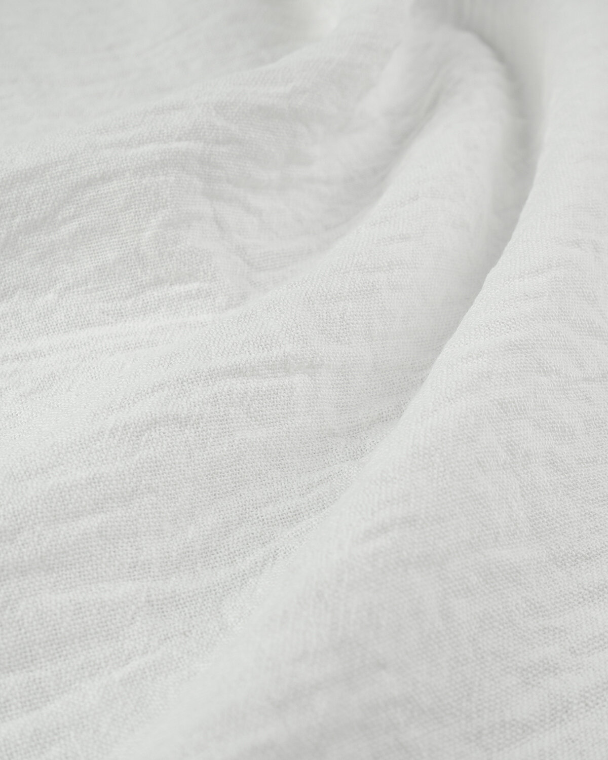 Ткань для шитья и рукоделия "Лён" костюмный "Дантил" 1 м * 150 см, белый 007