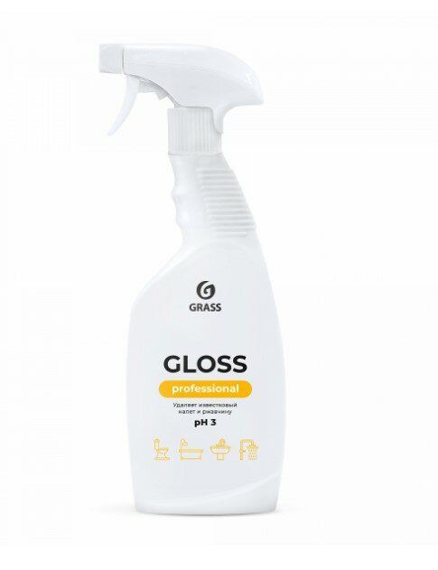 Очиститель для сан. узлов Grass Gloss Professional 600мл