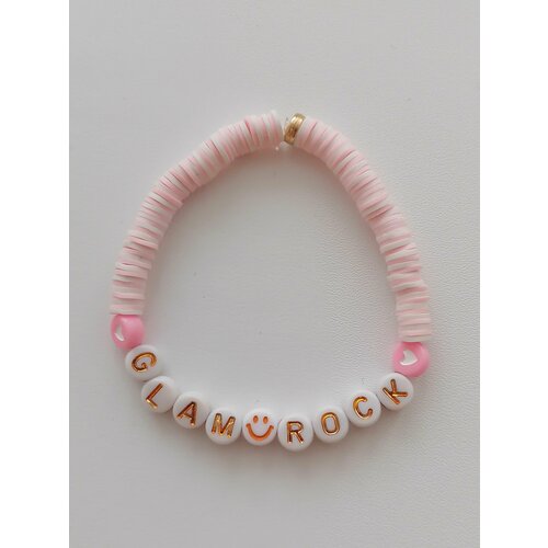 фото Плетеный браслет, розовый, красный нет бренда