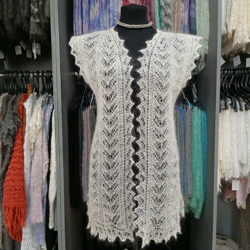 Кардиган Орчанка, размер 44/46, белый