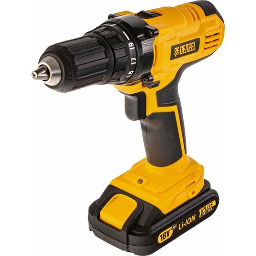 Дрель-шуруповерт аккумуляторная Denzel CDL-IB-18-02 1369200₽