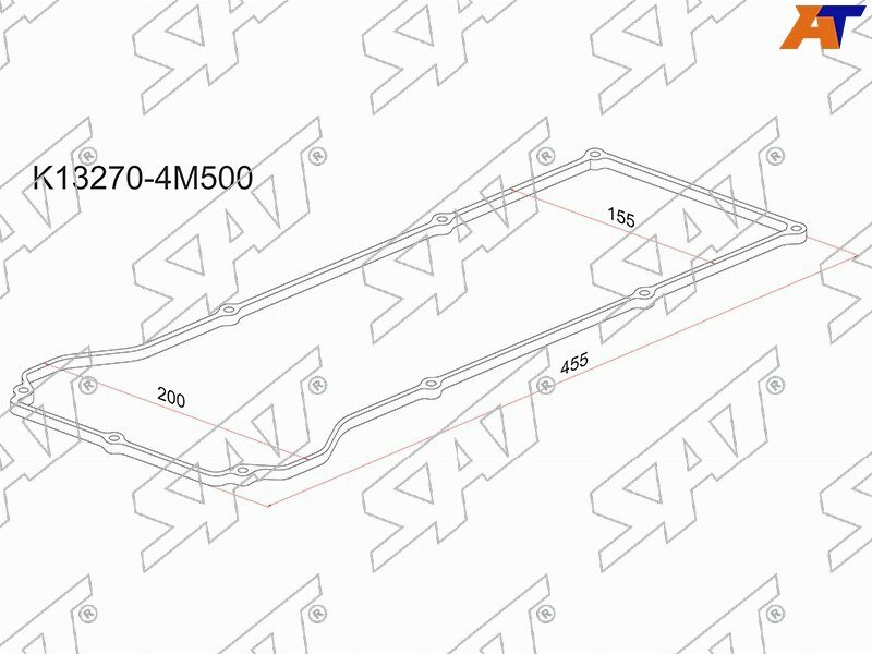 Прокладка клапанной крышки NS QG13DE, QG15DE, 98- B15 /N16 /G10 /Y11