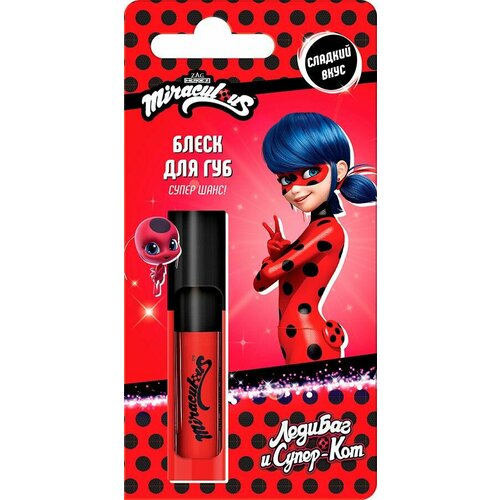 Miraculous Блеск для губ детский Леди Баг и Супер-Кот, 3 мл