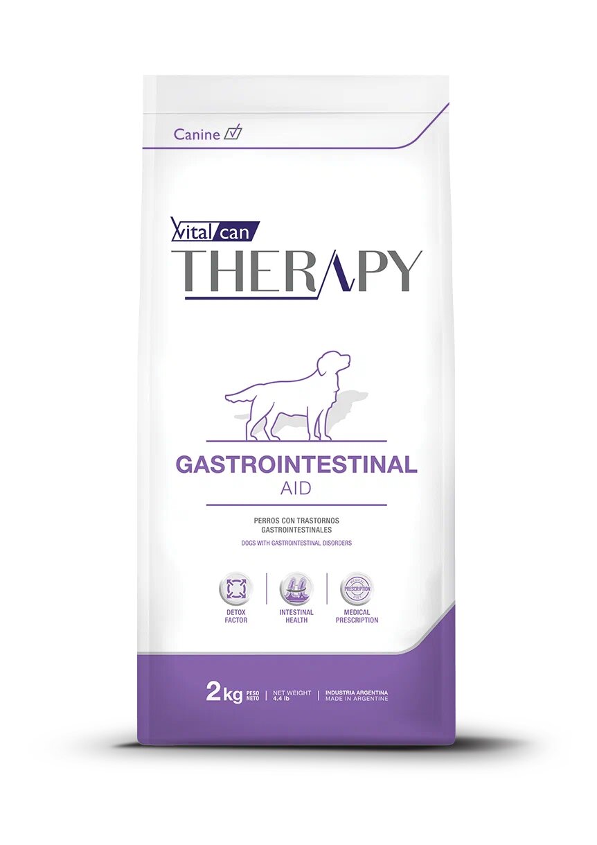 Виталкан Корм Therapy Canine Gastrointestinal Aid для собак всех возрастов при болезнях ЖКТ, 2 кг