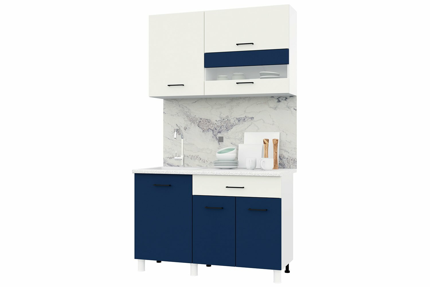 фото КГ Trend 1200, белый/холст сапфир/холст молоко/антарес (40КТ123367, 40ФТ22ХСХМ6507)