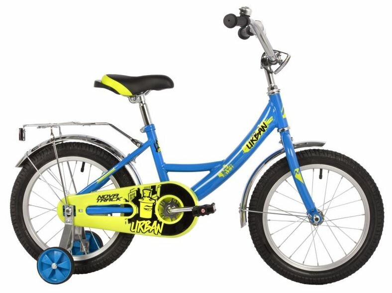 Городской велосипед Novatrack Urban 16 (2022) синий 9" (требует финальной сборки)