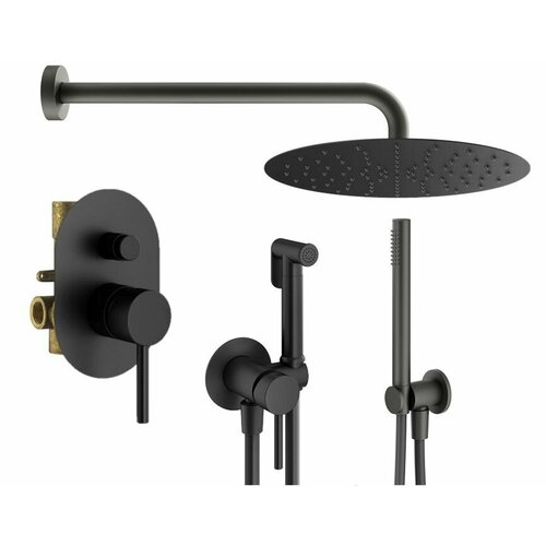 Комплект смесителей для душа Plumberia Selection KITZXO15NO, Черный матовый
