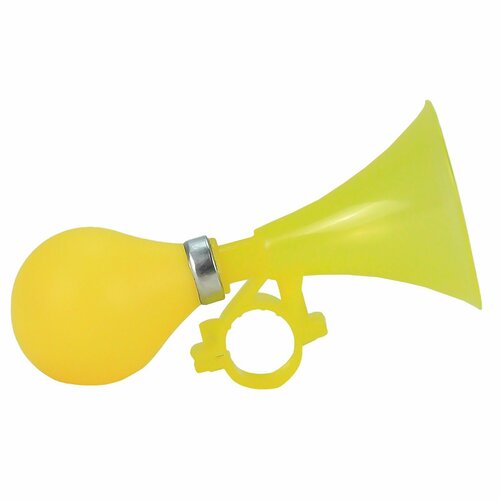 Клаксон велосипедный, желтый пластиковый рожок