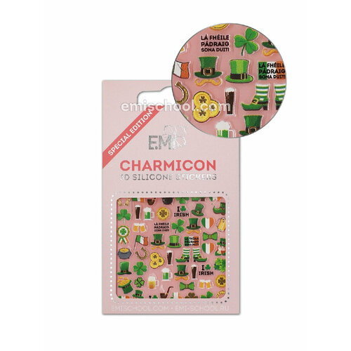 Charmicon 3D Silicone Stickers Ирландия с ирландским кофе