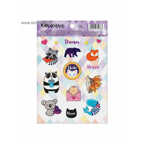 Наклейки бумажные Happy friends наклейки friends gadget decals pp6741fr