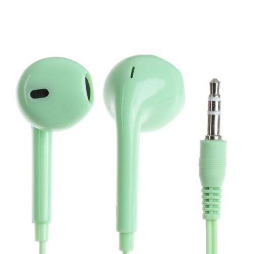 Наушники U19 проводные вкладыши 1 м Jack 35 мм зелёные 361₽