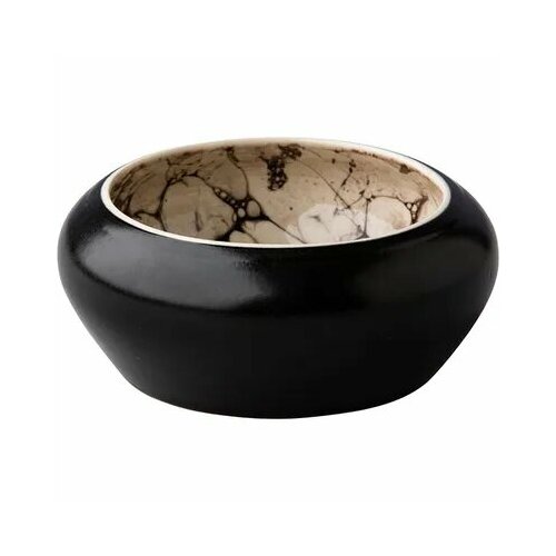 Салатник Ро дизайн бай кевала керамика 350мл D125 H52мм черный белый 3280₽