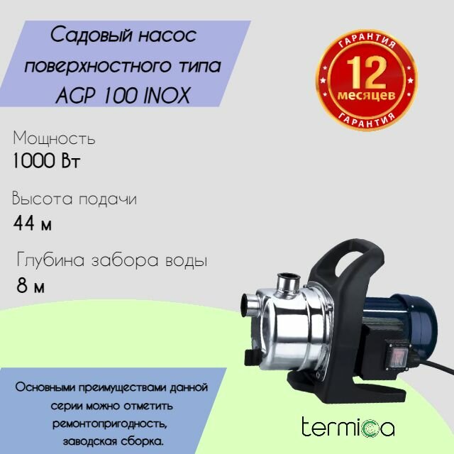 Termica AGP 100 INOX поверхностный садовый насос