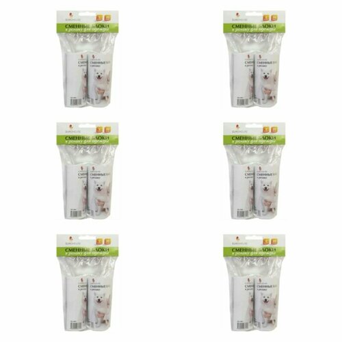 EuroHouse Сменные блоки к ролику для чистки одежды 20 слоев 2 шт в уп 6 уп 1229₽