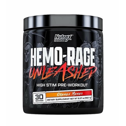 Nutrex Hemo-Rage Unleashed (180 гр) - Апельсин-Манго