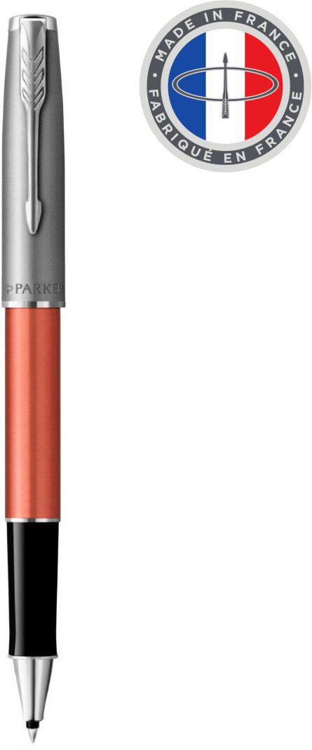 Ручка-роллер Sand Blasted Orange SB CT, черная PARKER - фото №18