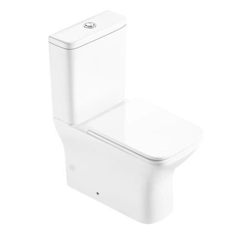 Напольный унитаз-компакт белый безободковый микролифт дюропласт Gid Tn2125 17350₽