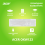 Клавиатура Acer OKW123 белый USB (ZL. KBDEE.00D)