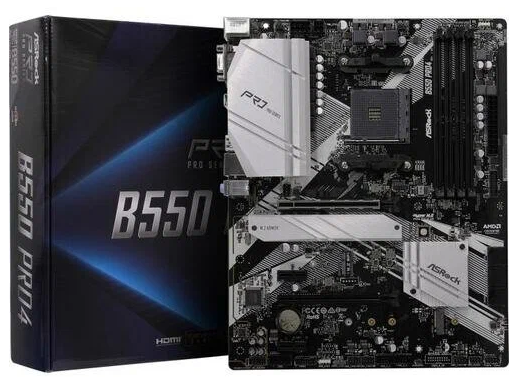 Материнская плата ASRock B550 Pro4 (AM4, Micro-ATX)