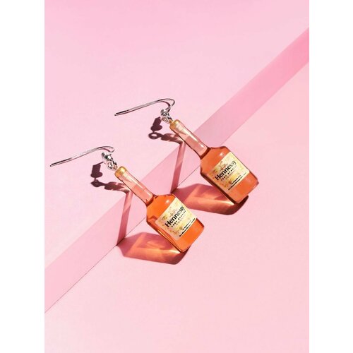 Серьги , коричневый