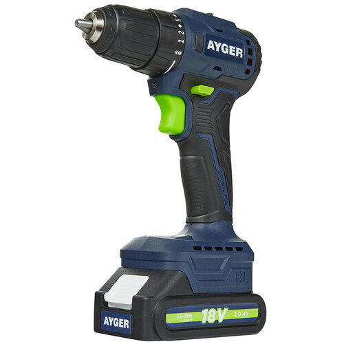 Дрель-шуруповерт аккумуляторная Ayger AP18BLM 6790₽
