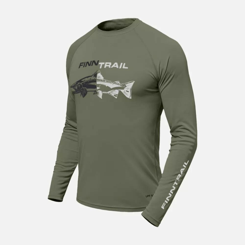 Лонгслив Finntrail WAVE FISH KHAKI 6611 M