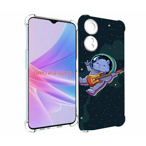 чехол mypads крутой хомяк в космосе для asus zenfone 9 ai2202 задняя панель накладка бампер Чехол MyPads крутой-хомяк-в-космосе для OPPO A58 задняя-панель-накладка-бампер