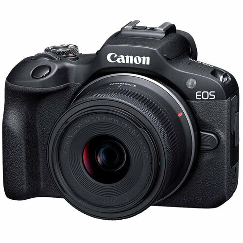 Фотоаппарат Canon EOS R100 Kit RF-S 18-45mm IS STM 6052C012 8436100₽