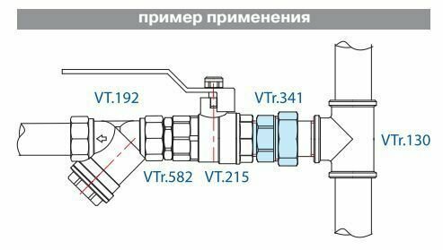 Американка резьбовая латунная никелированная 1/2" ВР/НР 2шт ITALY VTr.341. N.0004