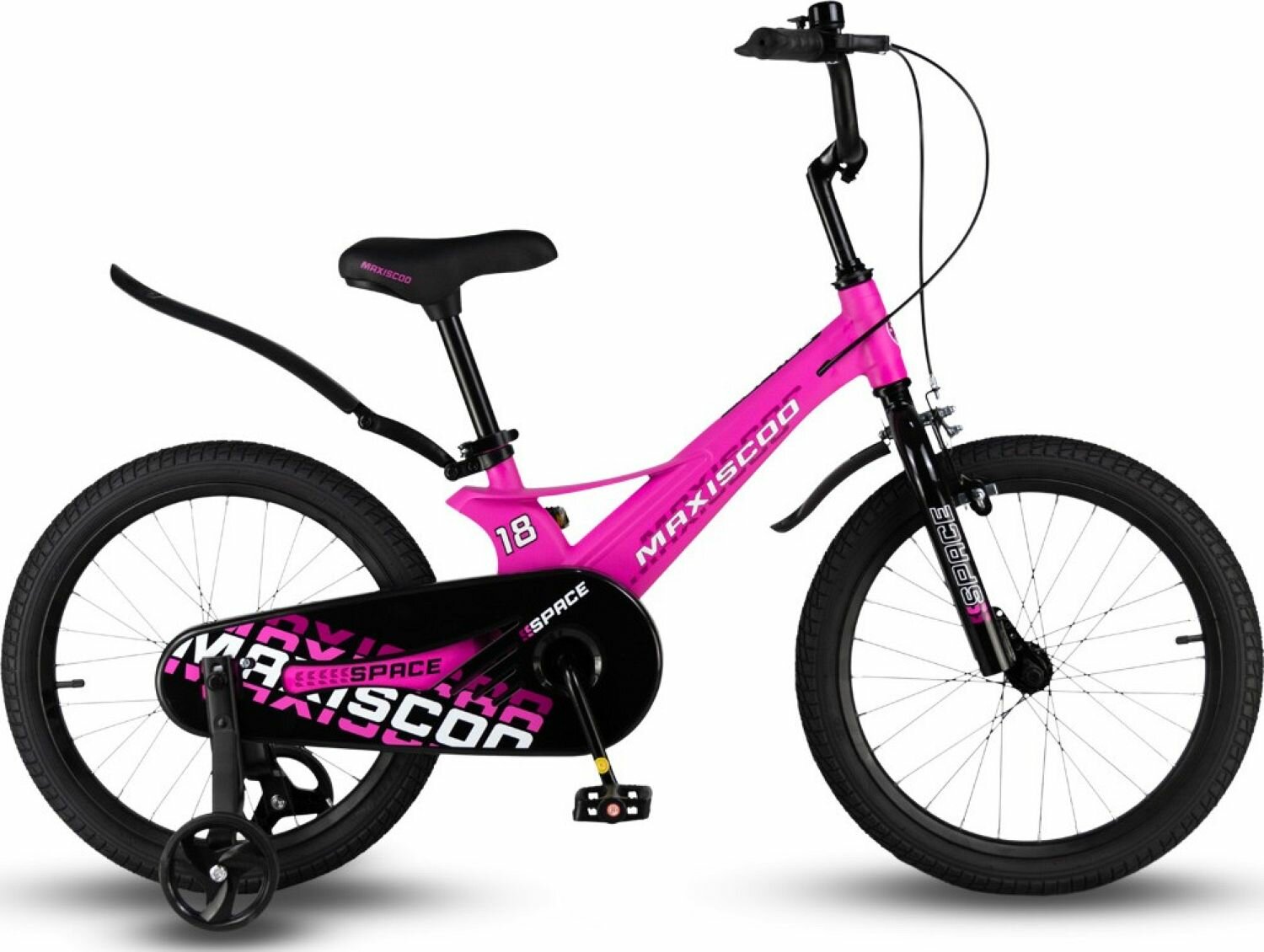 Велосипед Maxiscoo Space Стандарт 18" (2024) (Велосипед Maxiscoo SPACE Стандарт 18" (2024), Ультра-Розовый Матовый, MSC-S1832)