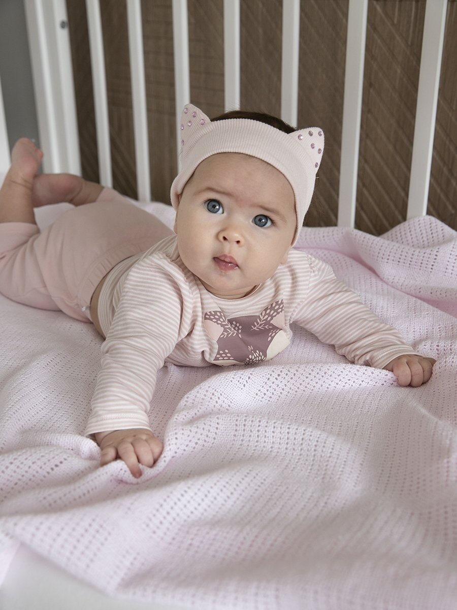 Плед детский, вязаное одеяло для малышей в кроватку, подарок