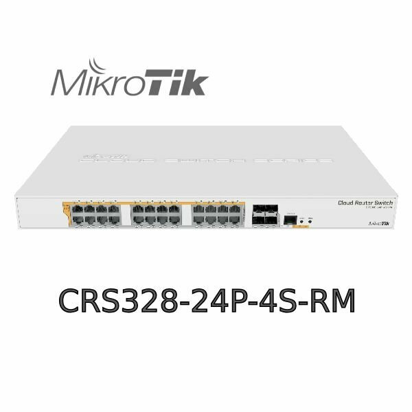 Коммутатор MikroTik CRS328-24P-4S-RM