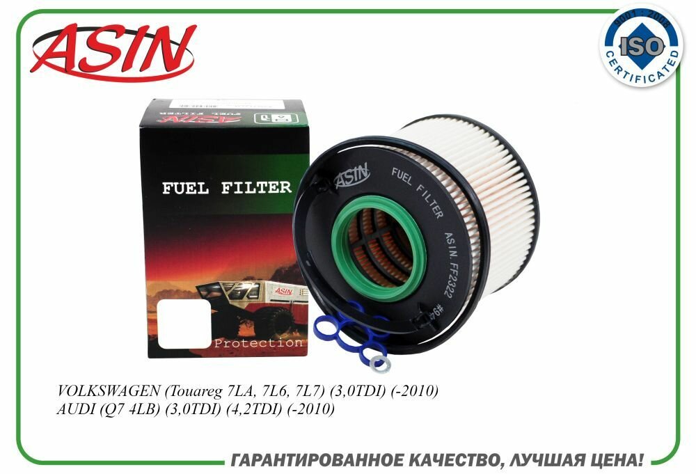 Фильтр топливный 7L6127434C/ASIN. FF2322 для VOLKSWAGEN (Touareg 7LA, 7L6, 7L7) AUDI (Q7 4LB)