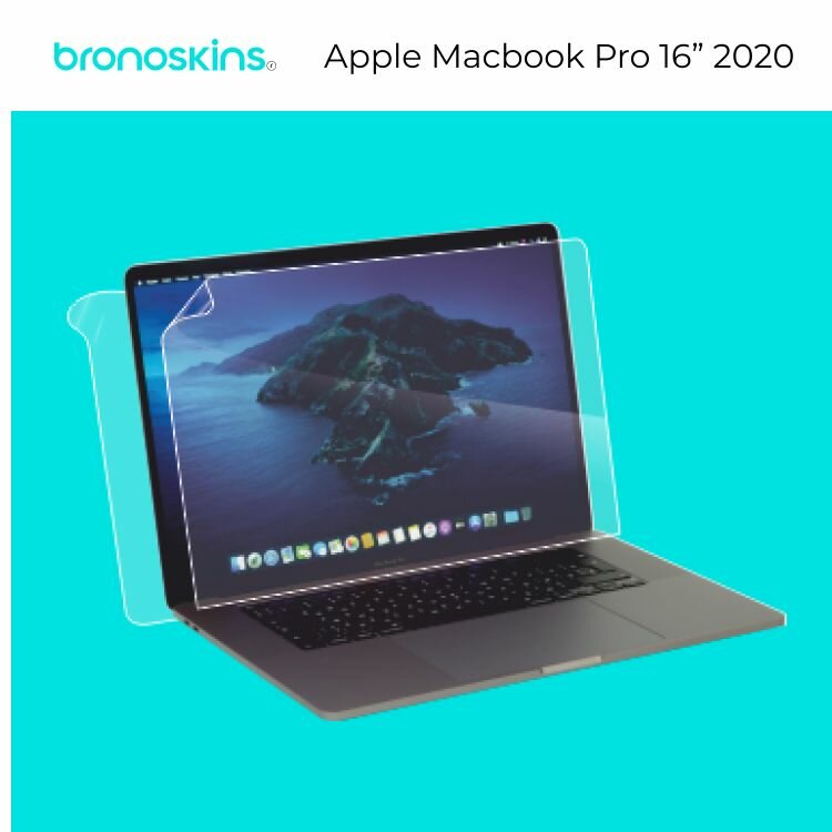 Защитная бронированная пленка вокруг клавиатуры MacBook Pro 16" (2019-20) (Матовая)