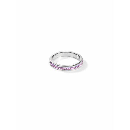 фото Кольцо coeur de lion, кристаллы swarovski, размер 17.5, розовый, серый