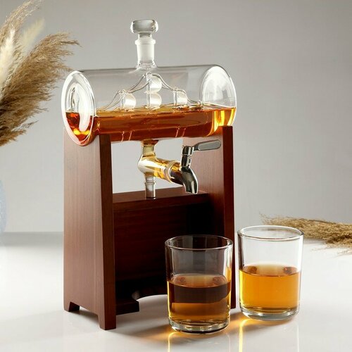 Мини-Бар Бочка на подставке на 2 персоны штоф - 1300 мл 330 мл 9122₽