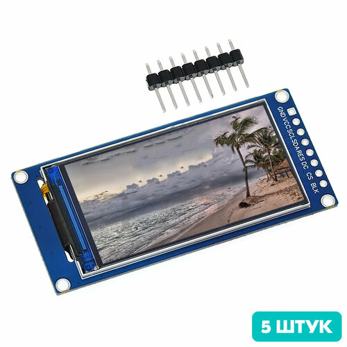 Цветной дисплей 19 TFT LCD 170x320 ST7789 SPI интерфейс 5 штук 5516₽