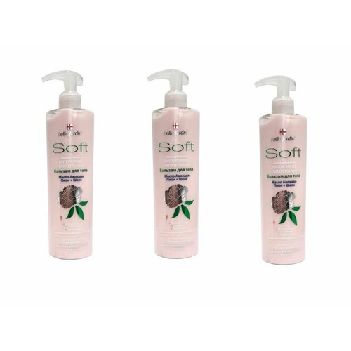 Belle Jardin Бальзам для тела Авокадо Пион и Шёлк питательный 400 мл 3 шт 1329₽