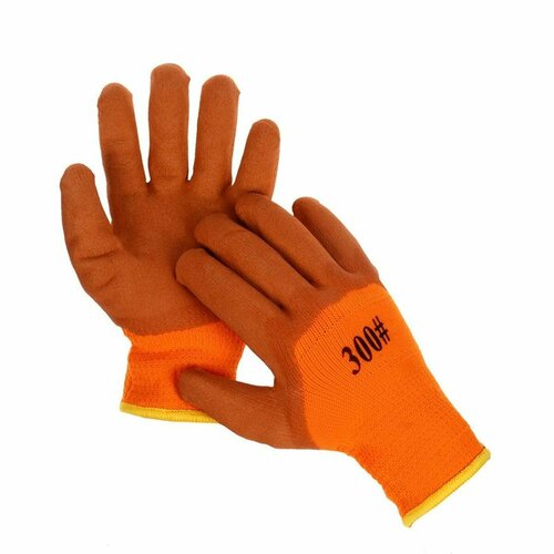 Перчатки хозяйственные Greengo - нейлоновые с латексной пропиткой утеплённые размер 10 1 пара 279₽