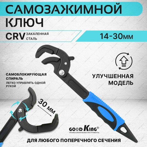 Универсальный самозажимной гаечный ключ GOODKING 720₽
