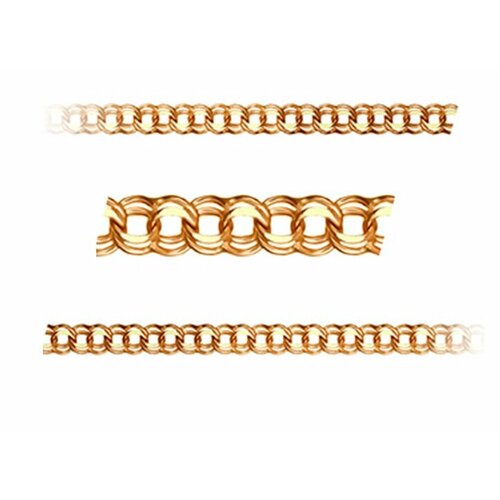 Цепь MG, красное золото, 585 проба, гравировка, длина 60 см, средний вес 29.51 г