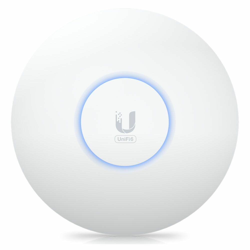 Точка доступа Wi-Fi Ubiquiti UniFi 6+ AP , 1 порт GbE RJ45, диапазоны 2,4 и 5 ГГц, 802.11a/b/g/n/ac/ax