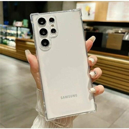 Samsung Galaxy S24 Ultra SM-S928 прозрачный чехол с углами для самсунг галакси с24 ультра накладка с защитой камеры чехол на samsung galaxy a04 самсунг галакси а04 противоударный прозрачный с усиленными углами защитными бортами bumper case miuko