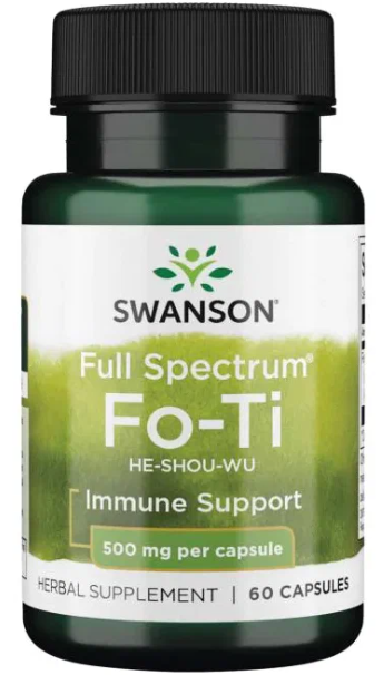 Swanson Full Spectrum Fo-Ti He-Shou-Wu (Полный спектр Фо-Ти Хе-Шоу-Ву) 500 мг 60 капсул